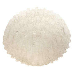 Grand suspended glass tube chandelier by Venini
